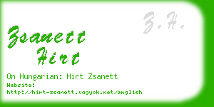 zsanett hirt business card